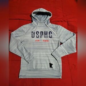 Size Small Blue-Gray Pullover Hoodie USPHC US Pond Hockey Championships